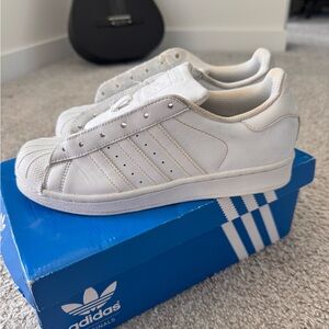 Adidas Classic White Superstar Sneakers